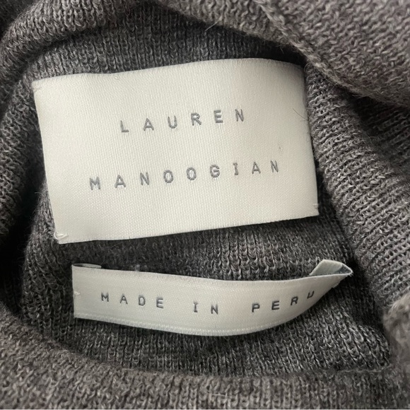 Lauren Manoogian Organic Cotton/Wool Blend Mockneck Knit Pullover Sweater Sz:3 - Picture 6 of 8